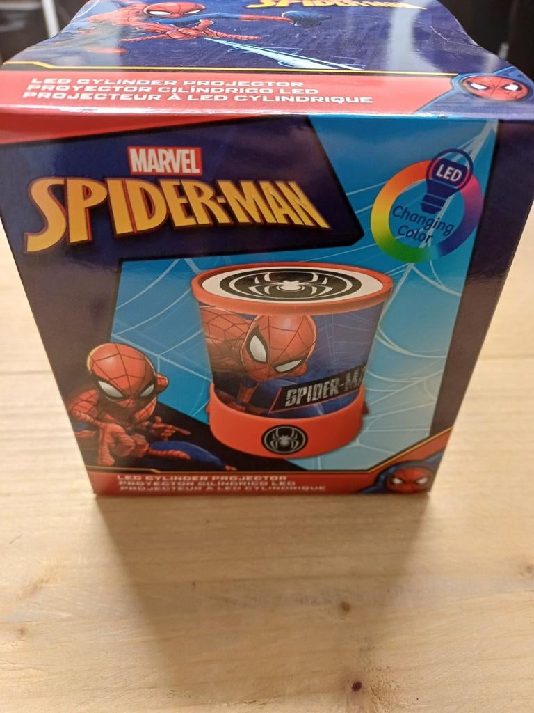 Spiderman LED Projector Lamp - Nieuw in doos!, Kinderen en Baby's, Kinderkamer | Inrichting en Decoratie, Ophalen of Verzenden