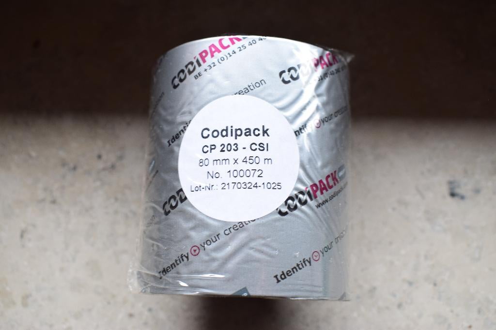 300 stuks thermal transfer ribbon barcode printer, Ophalen, Nieuw, Tape-label