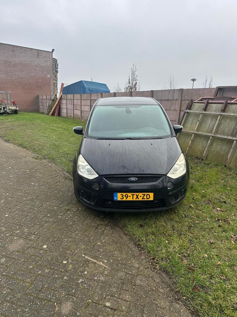 Ford S-Max 2.5 20V Turbo 162KW 2007 Zwart, Auto's, Ford, Voorwielaandrijving, 1581 kg, 7 stoelen, Handgeschakeld
