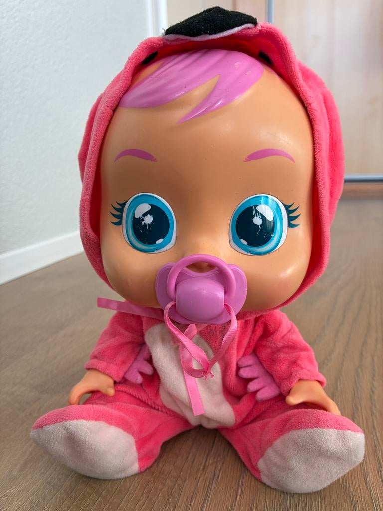 Cry Baby pop met geluid en tranen, Kinderen en Baby's, Speelgoed | Poppen, Ophalen of Verzenden, Gebruikt, Babypop