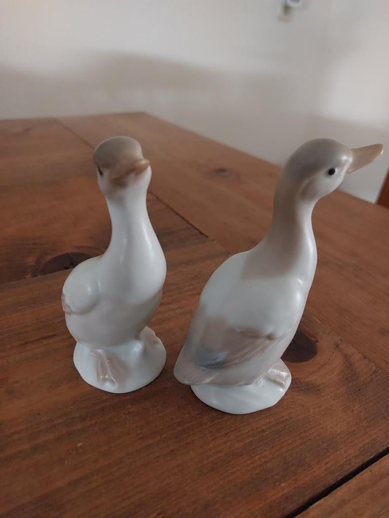 Vintage Gans Beeldjes, Verzamelen, Ophalen of Verzenden, Gebruikt, Dier