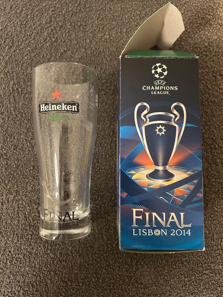 Heineken glas Champions League Lissabon 2014, Ophalen, Nieuw, Overige typen, Heineken