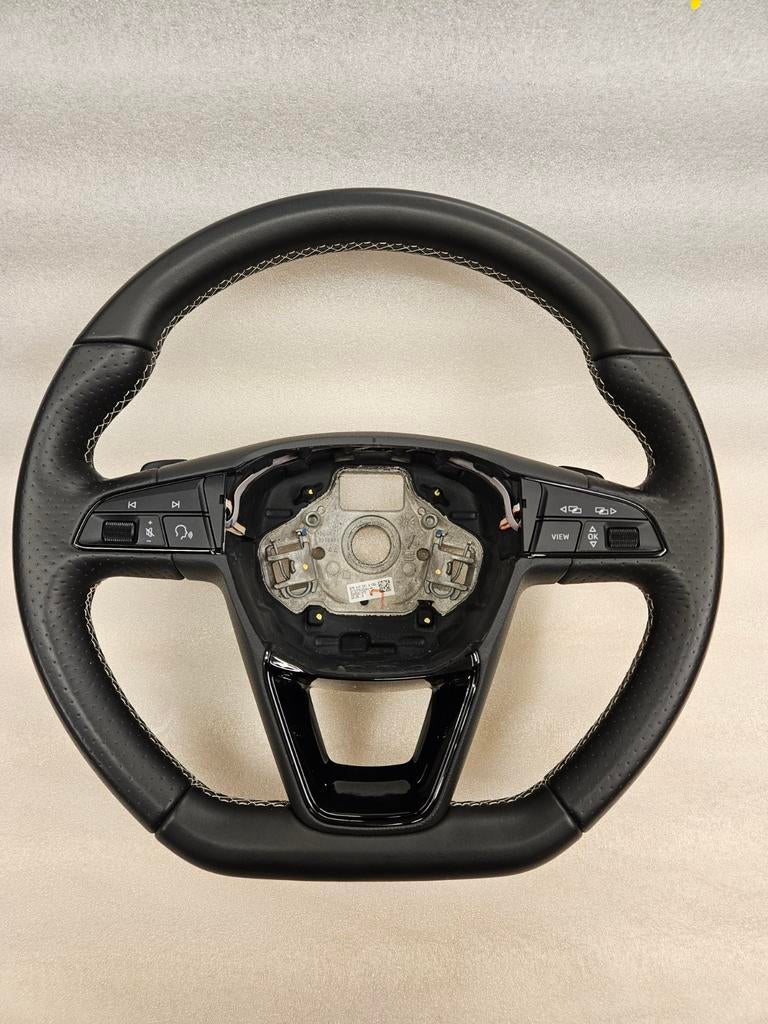 CUPRA SEAT ibiza 6p 6F leon 5F stuur stuurwiel mf leer ZGAN, Auto-onderdelen, Besturing, Ophalen of Verzenden, Gebruikt, Seat