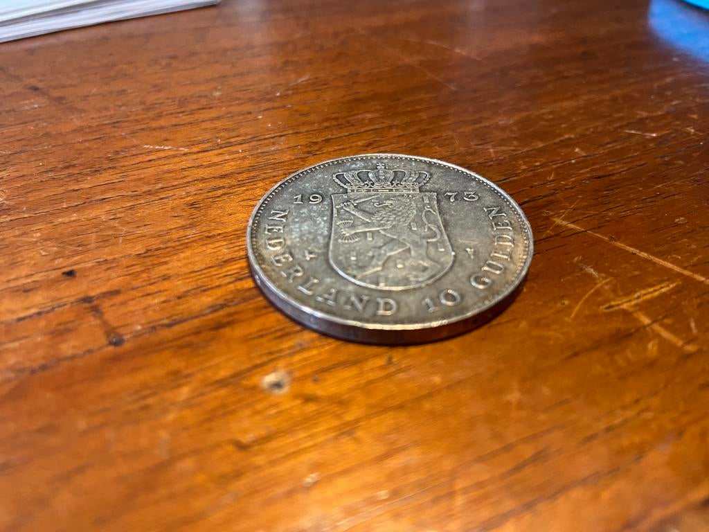 Zilveren 10 Gulden, Ophalen of Verzenden, Koningin Juliana, 10 gulden