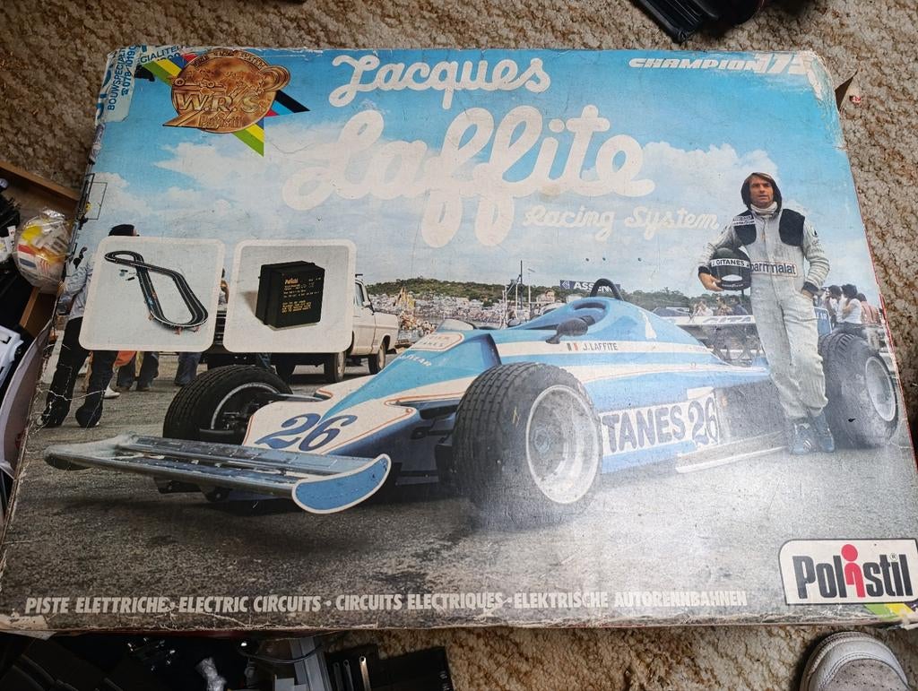 Originele vintage Polistil racebaan: Jacques Lafitte (JPS), Ophalen of Verzenden, Elektrisch, Overige merken