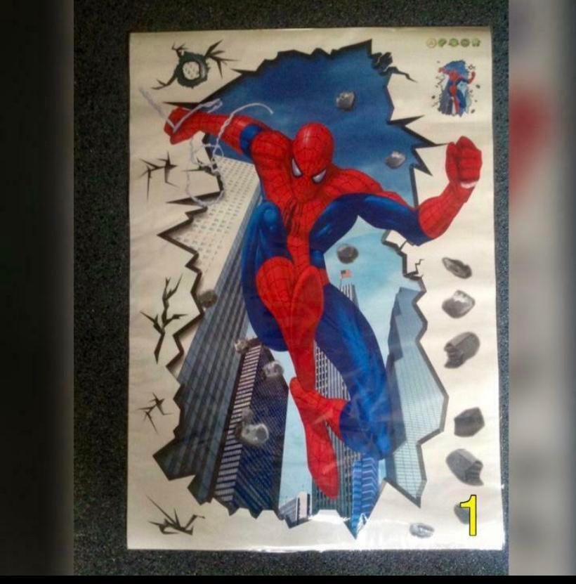 Spiderman muursticker 3 soorten, Kinderen en Baby's, Kinderkamer | Inrichting en Decoratie, Ophalen of Verzenden, Wanddecoratie