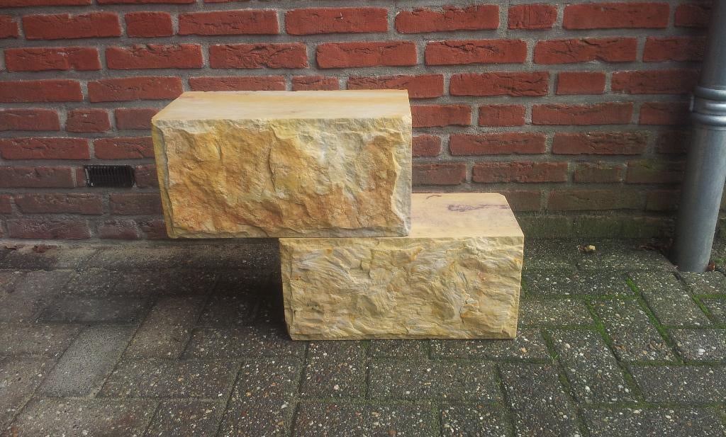 Te koop : zeer mooie Bentheimer zandsteen., Ophalen, Biels, Zo goed als nieuw, Natuursteen