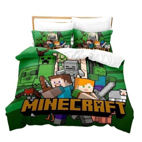 Dekbedovertrek Minecraft, Jongetje of Meisje, Dekbedovertrek, Nieuw, Ophalen of Verzenden