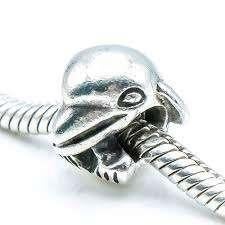 Originele Pandora Charm dolfijn, Gebruikt, Pandora, Ophalen of Verzenden, 1 bedel