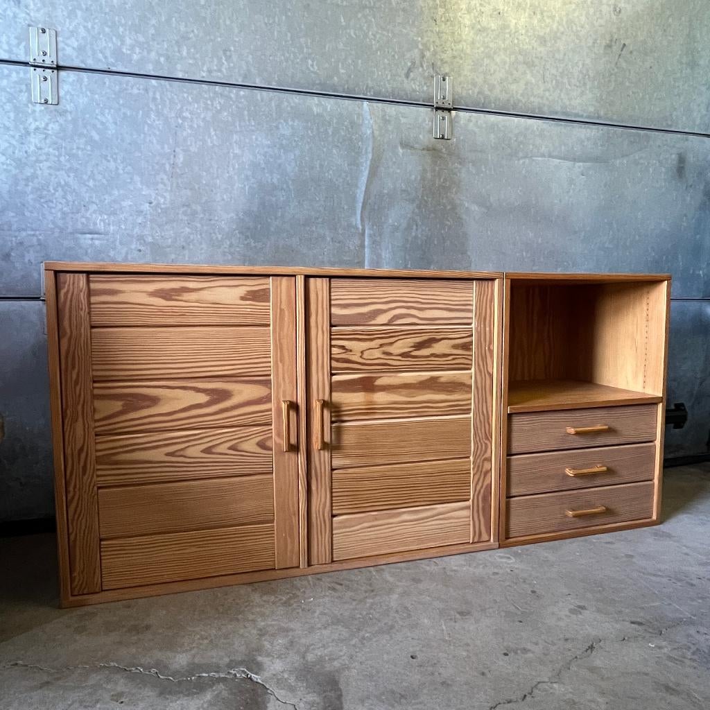 Deens design grenen dressoir en ladenkast, Ophalen, Gebruikt, Deens design, Grenenhout