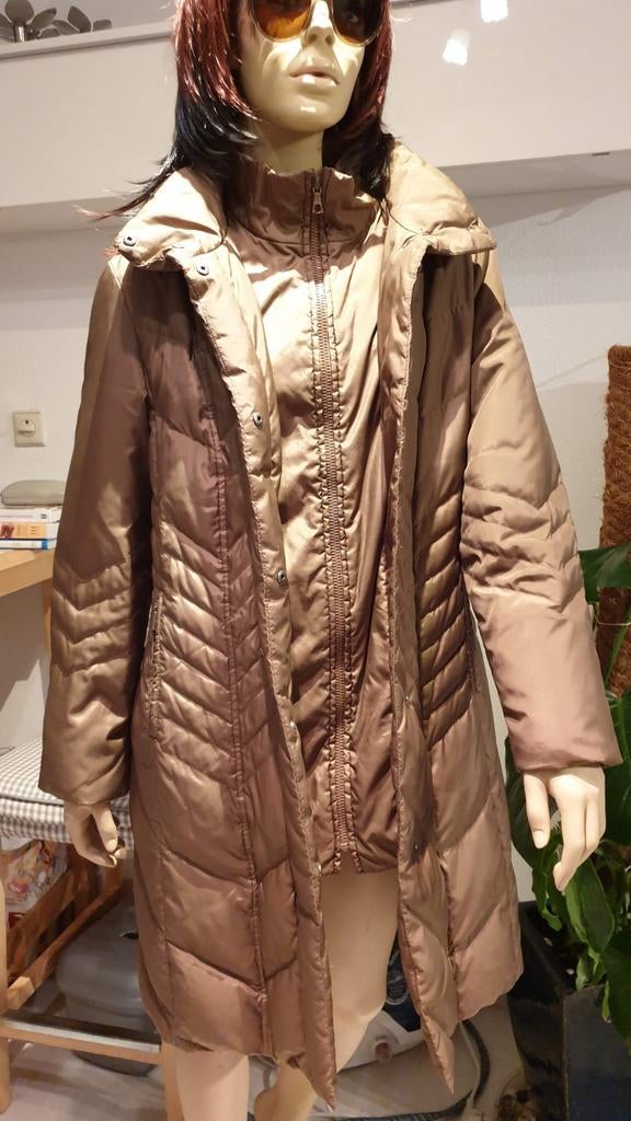 Prachtige donsjas van Taifun mt M (38/40), Kleding | Dames, Jassen | Winter, Maat 38/40 (M), Bruin, Ophalen of Verzenden, Zo goed als nieuw