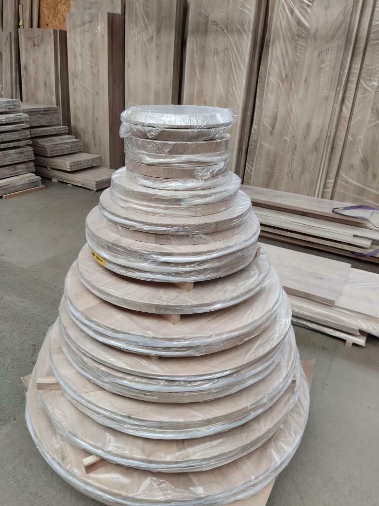 Massief Eiken Ronde tafels diverse maten, Ophalen, Eiken, Minder dan 50 cm, Eikenhout