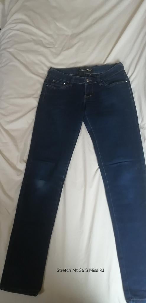 Miss RJ Spijkerbroek Maat 36 Stretch Strass, Miss RJ, Blauw, Ophalen of Verzenden, W28 - W29 (confectie 36)