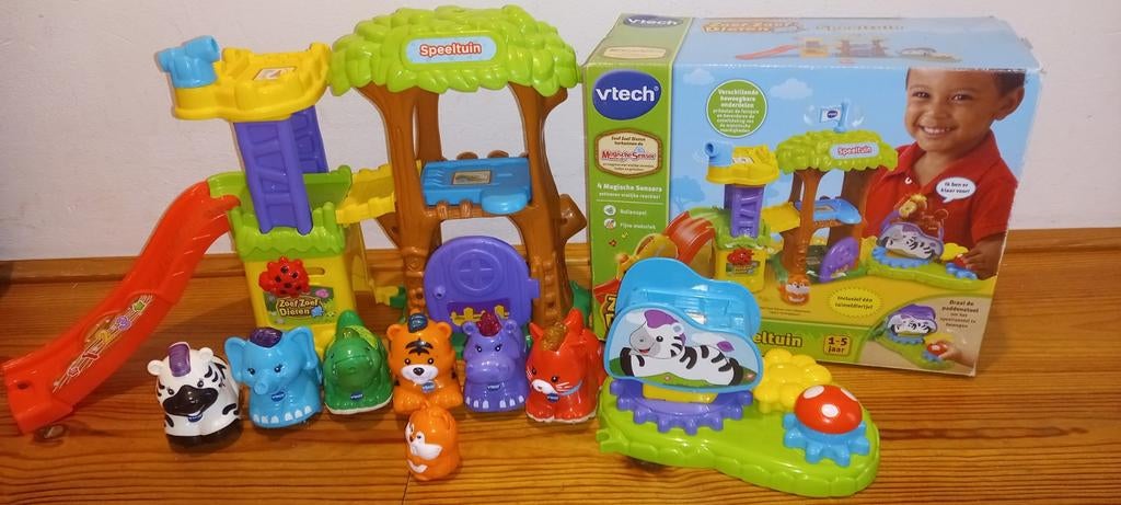 VTech Zoef Zoef Dieren speeltuin, Ophalen of Verzenden, Zo goed als nieuw, Babygym, Met licht