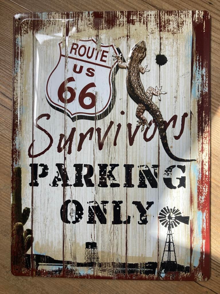 Metalen borden Route 66, USA, Uncle Sam - decoratie, Ophalen of Verzenden