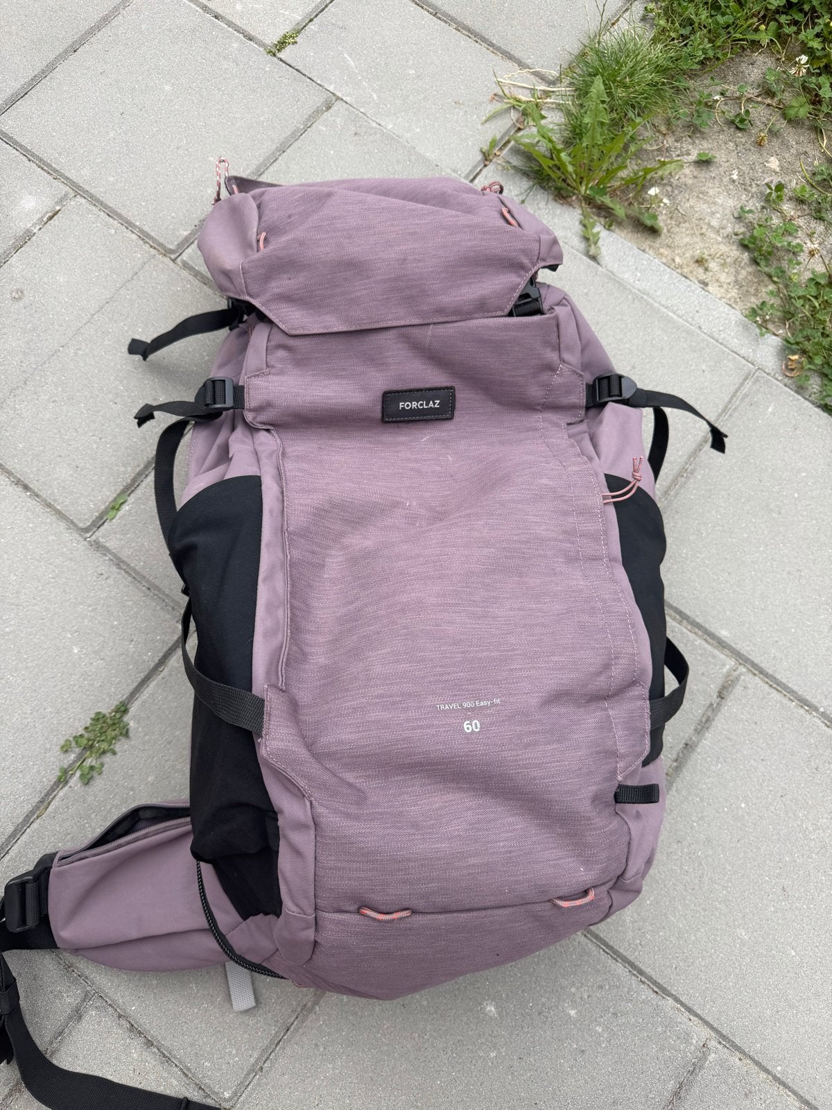 Forclaz Travel 500 Easyfit 60L Backpack, 25 tot 40 cm, Zo goed als nieuw, Trekking, 60 cm of meer