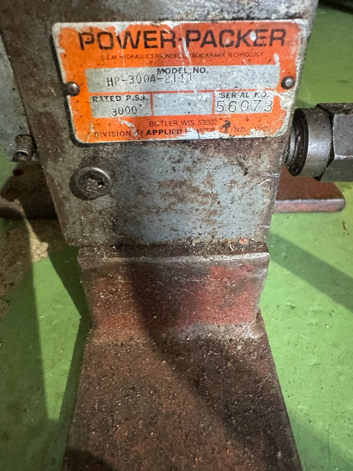 Power Packer Hydraulische Pomp met Enerpac Cilinder, Ophalen of Verzenden, Gebruikt