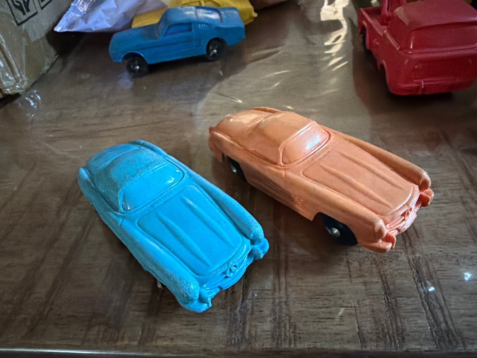 Twee Tomte Laerdal Mercedes 300SL uit grote verzameling, Gebruikt, Ophalen of Verzenden, C, Dd