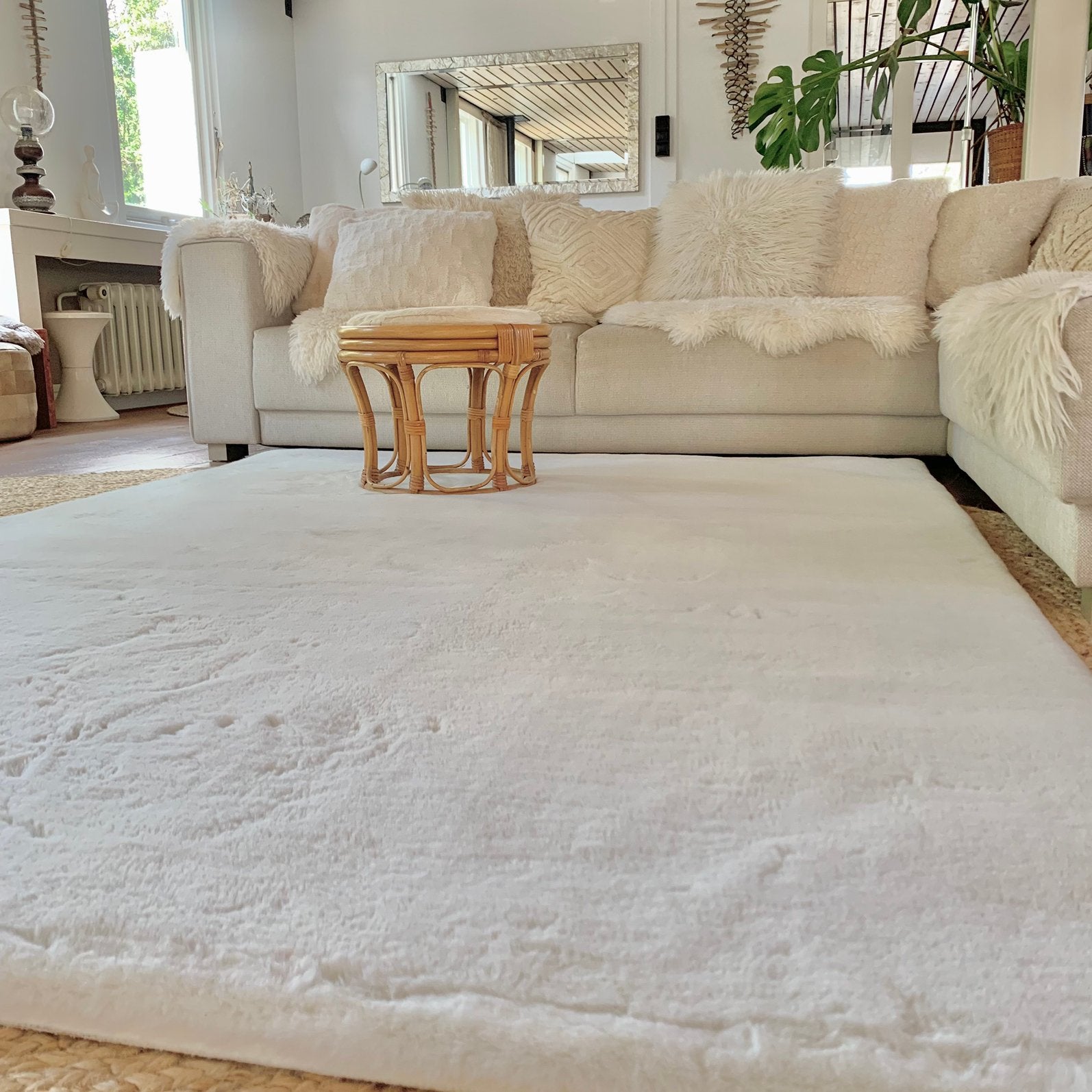 Comfy extreme - creme vloerkleed - fotostudio, Ophalen, 150 tot 200 cm, 200 cm of meer, Zo goed als nieuw