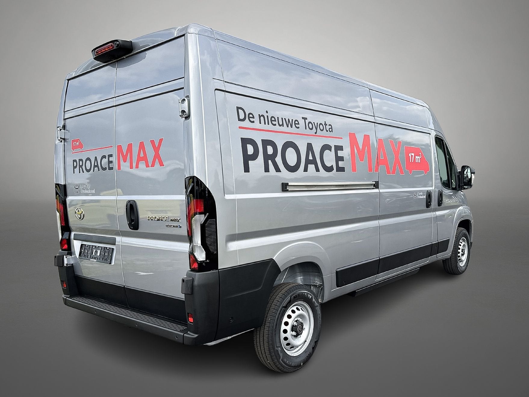 Toyota PROACE Max Elec 3.5t L3H2 Professional Heavy 110 kWh, Auto's, Stof, Zwart, 2765 kg, Nieuw
