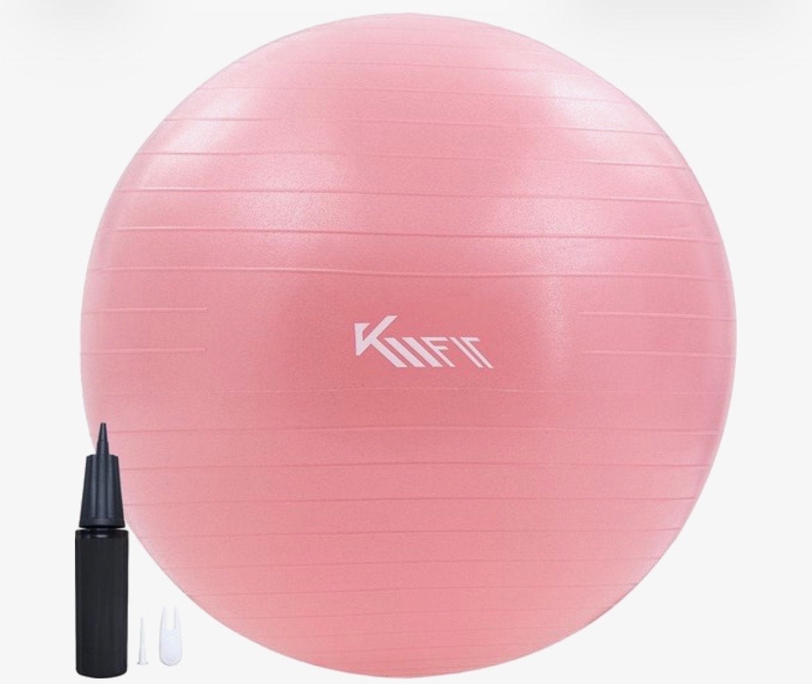 KM fit Yogabal / Zwangerschapsbal 55 cm, Ophalen of Verzenden, Zo goed als nieuw, Buik, Fitnessbal