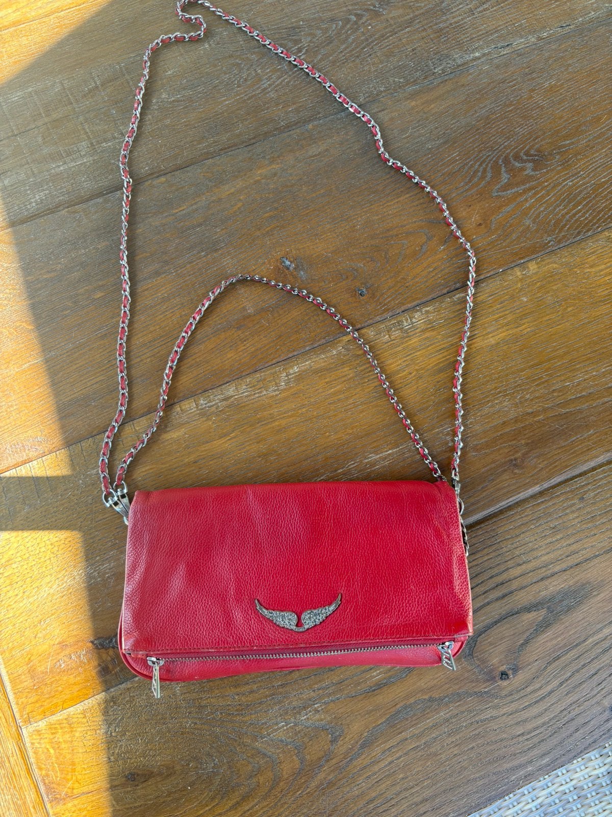 Zadig en Voltaire tas, Sieraden, Tassen en Uiterlijk, Tassen | Damestassen, Ophalen of Verzenden, Zo goed als nieuw, Rood, Handtas