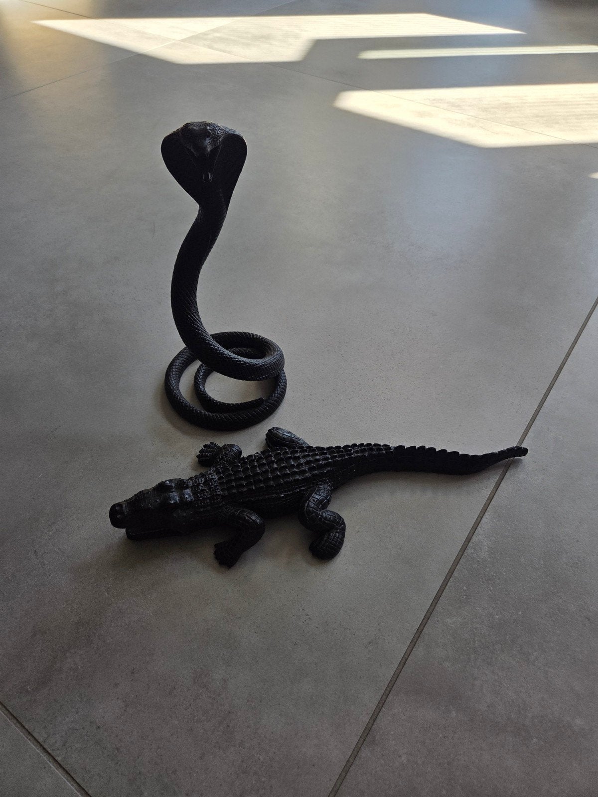 Houten reptielen in Eric Kuster stijl, Hout, Zwart, Overige stijlen, Ophalen of Verzenden