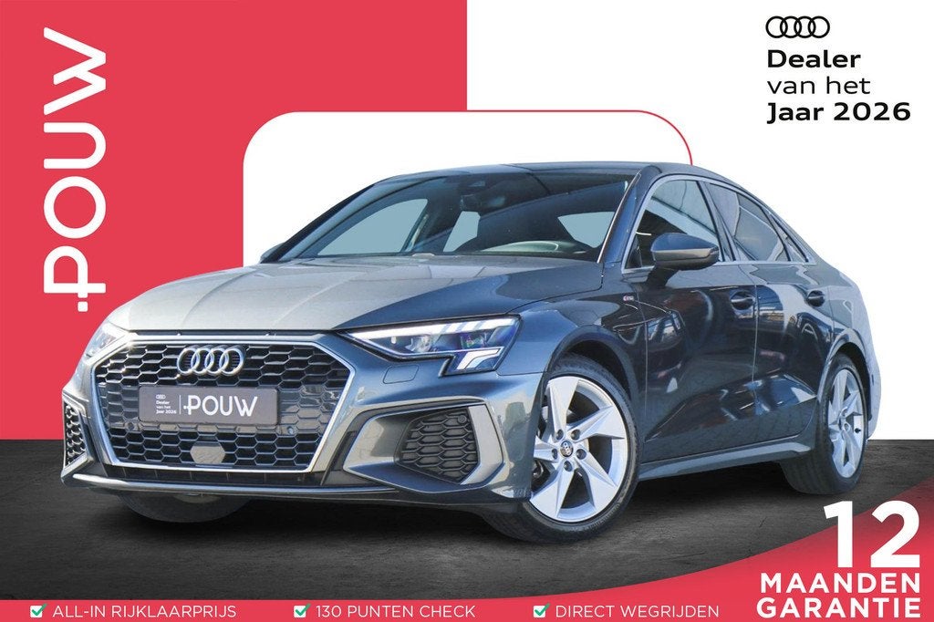 Audi A3 Limousine 30 TFSI 110pk S-tronic S edition | Apple C, Auto's, Audi, Gebruikt, Leder en Stof, Origineel Nederlands, Bedrijf
