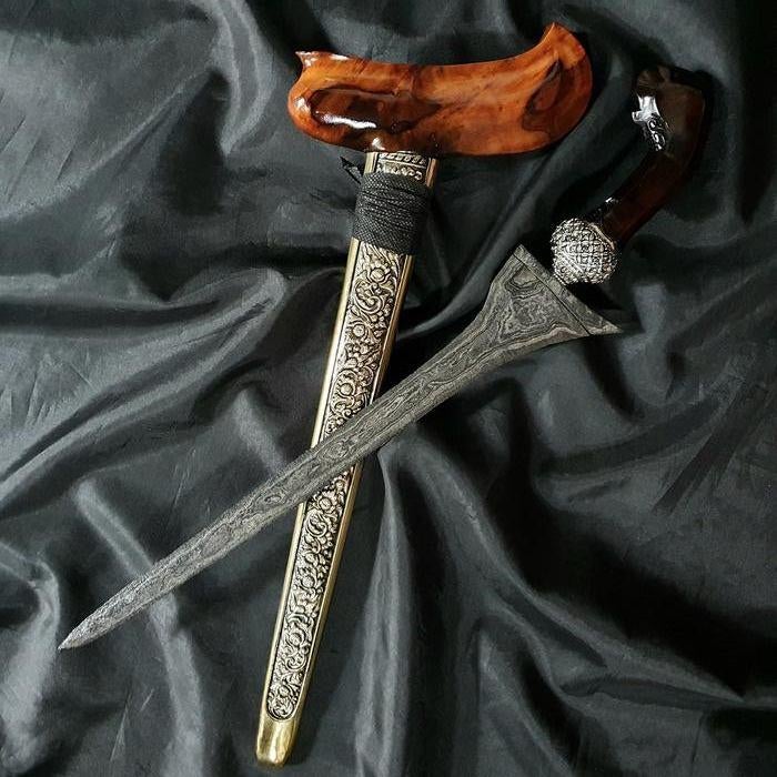 Antieke Keris Jalak Tilam Sari Wahyu Tumurun Wengkon KNN02, Antiek en Kunst, Verzenden