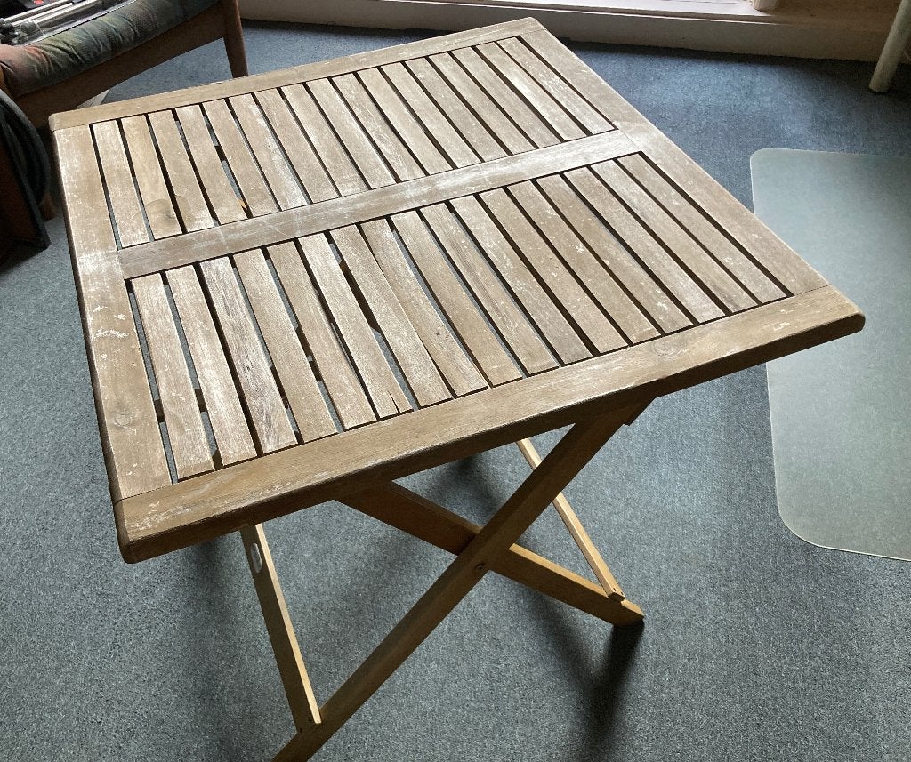 Balkontafeltje, Ophalen, Gebruikt, Vierkant, Hout