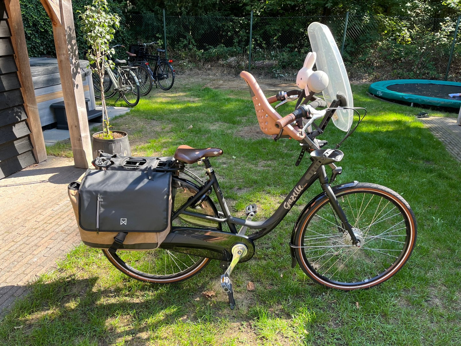 Gazelle Orange C8 moederfiets met Yepp kinderzitje. 28 inch., Ophalen, Versnellingen, 56 cm of meer, Zo goed als nieuw