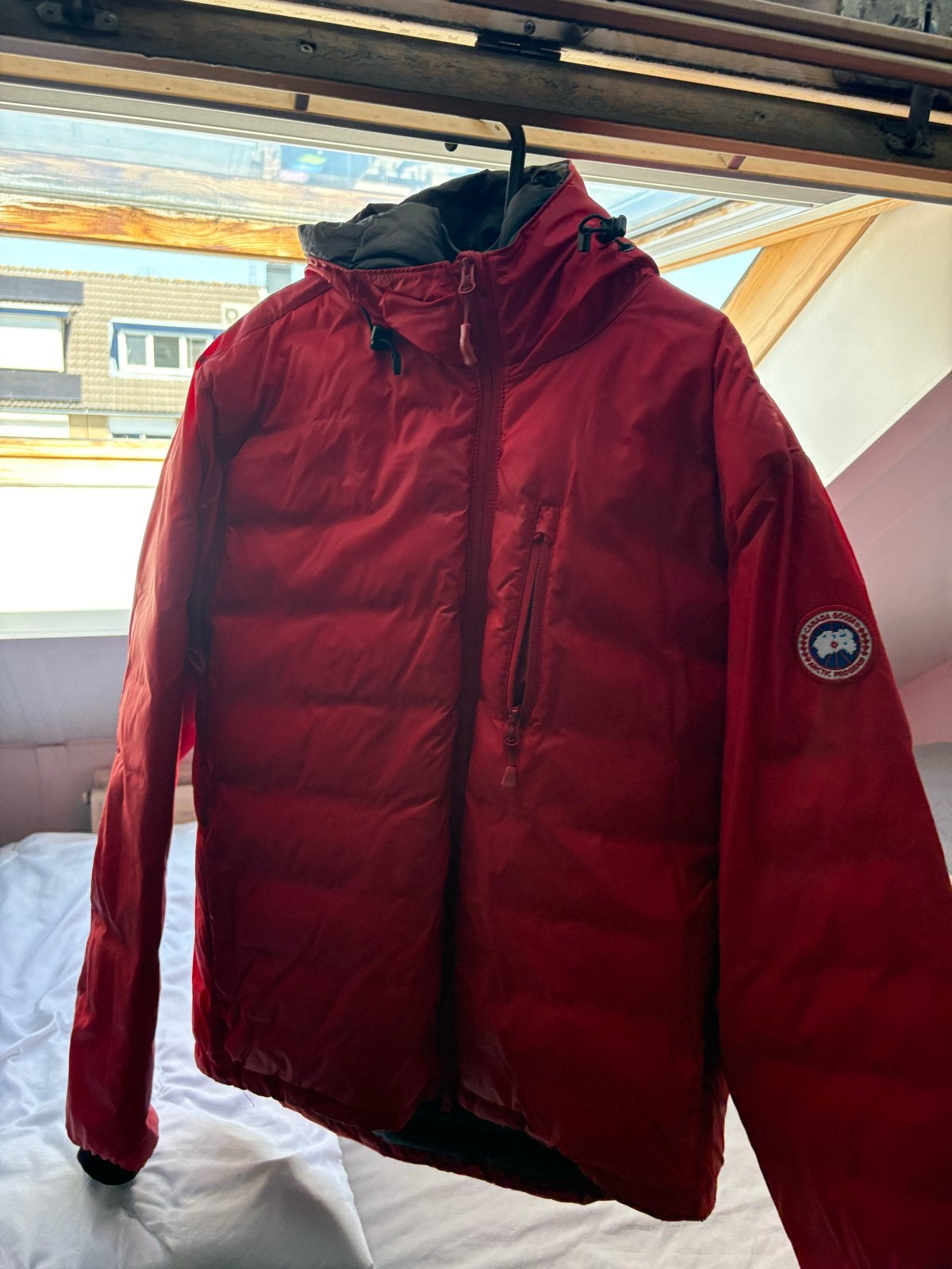 Canada Goose Jas - Rood, Kleding | Heren, Jassen | Winter, Ophalen of Verzenden, Gedragen, Maat 52/54 (L), Rood