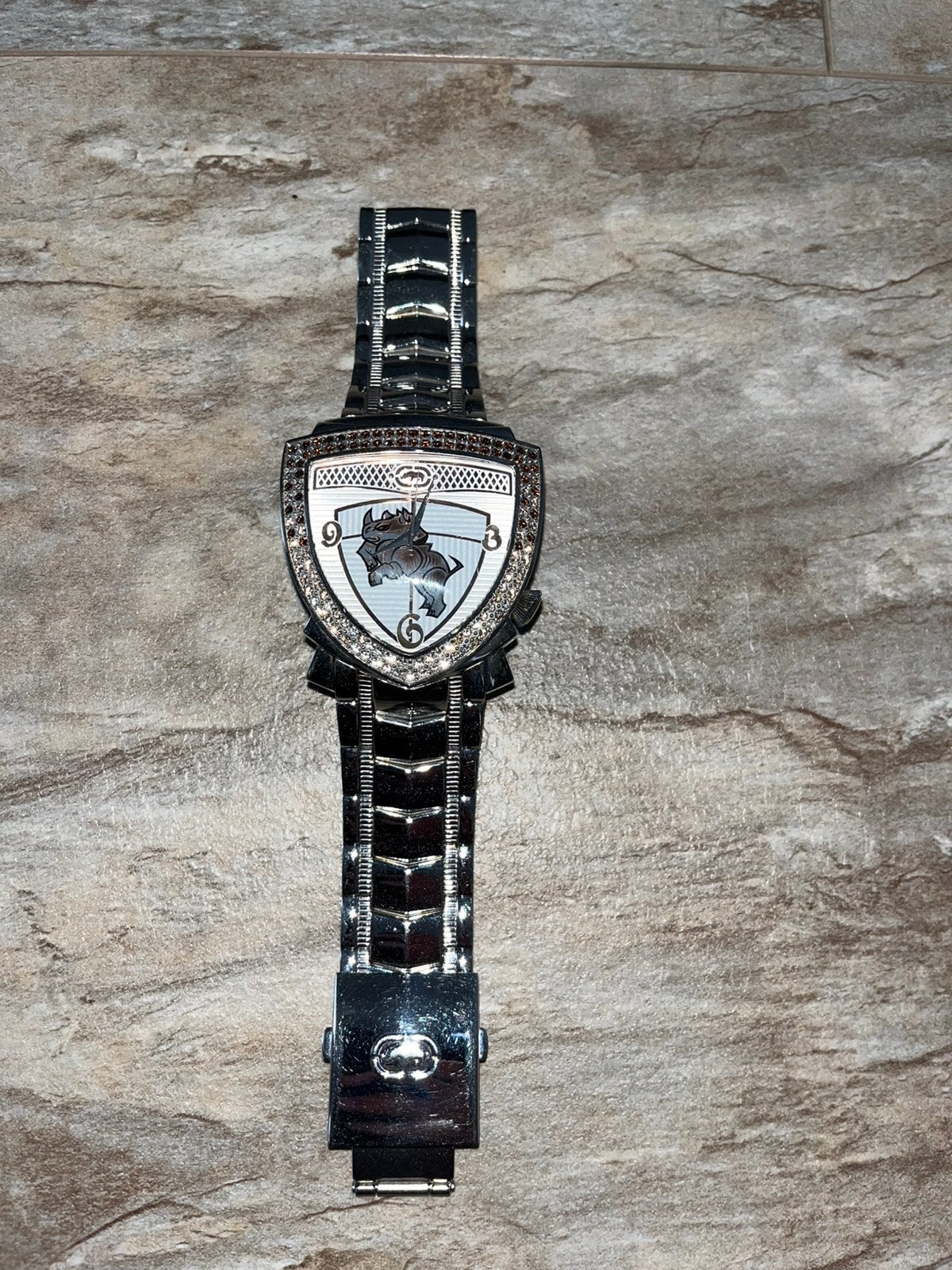 marc ecko horloge, Ophalen of Verzenden, Zo goed als nieuw, Staal, Overige merken