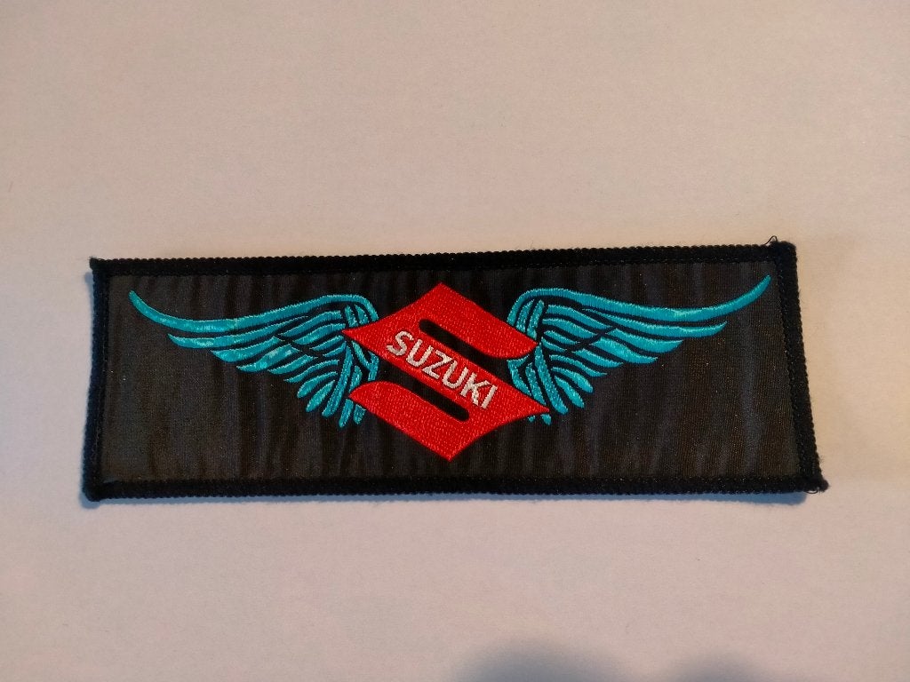 Suzuki WINGS motor cycles motoren vintage patch embleem, Ophalen of Verzenden, Nieuw, Auto's