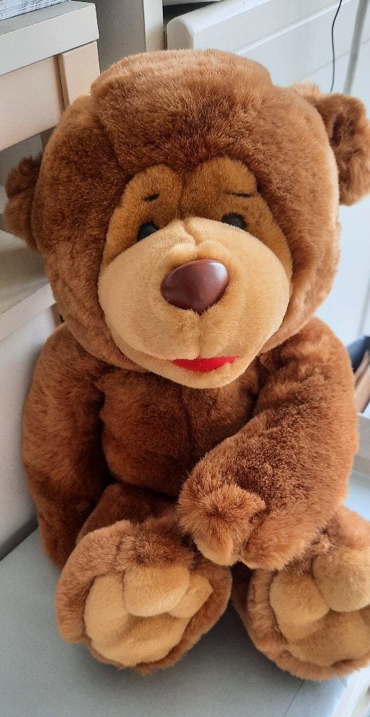 teddy beer - pluche - ongeveer 40 cm, Beer, Ophalen of Verzenden, Zo goed als nieuw, Middelgroot (20 tot 80 cm)