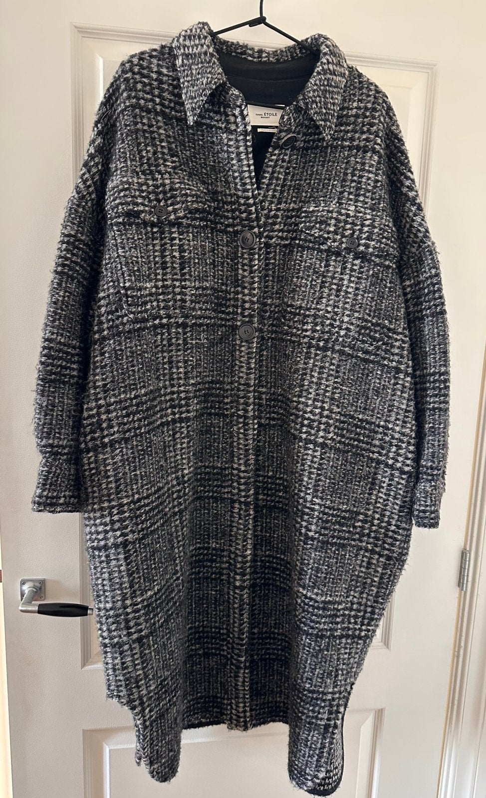 ISABEL MARANT Oversized Wollen Jas Dames, Ophalen of Verzenden, Gedragen, Maat 38/40 (M), Zwart
