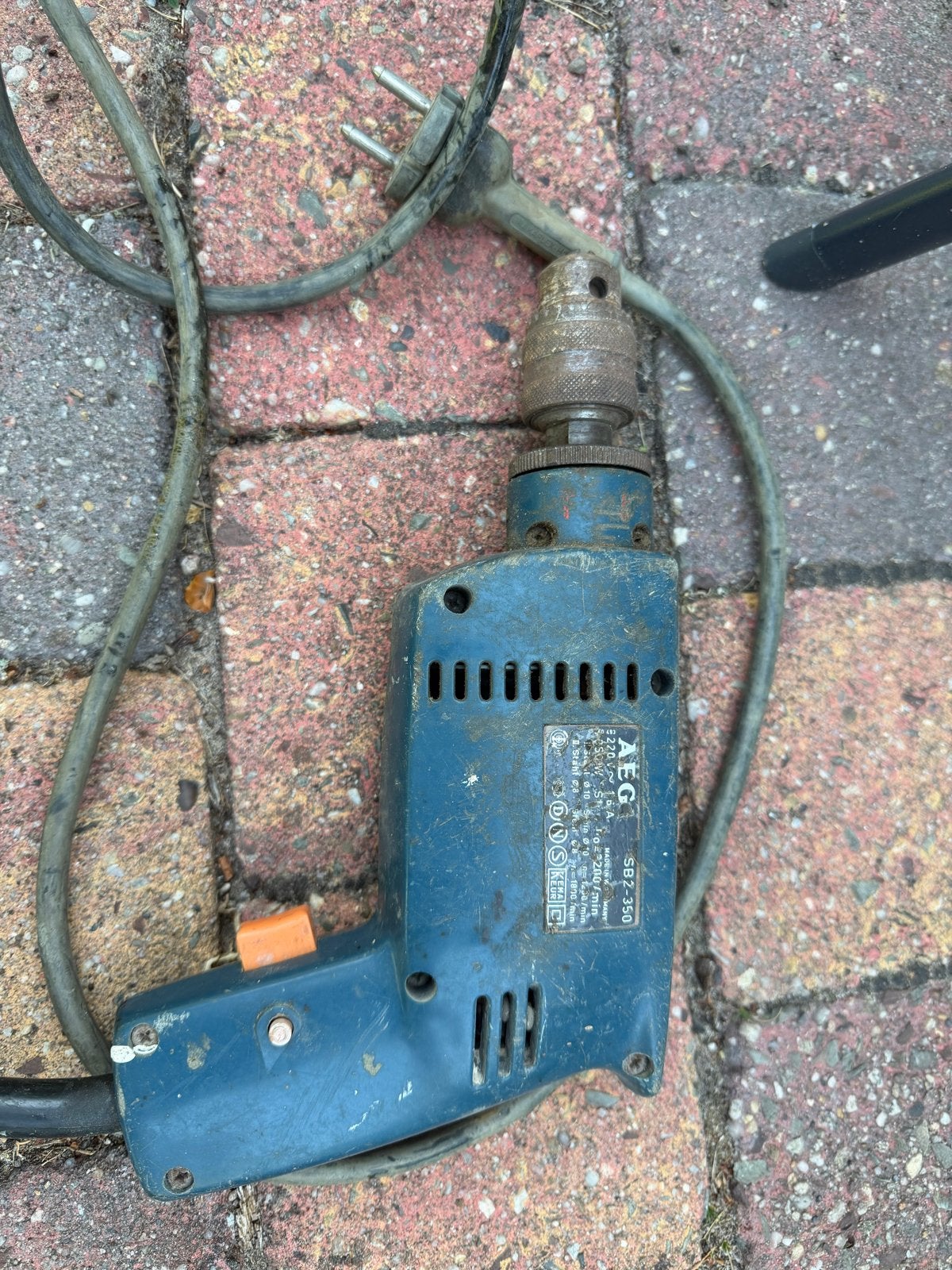 AEG SB2-350 Boormachine - Gebruikt, Ophalen of Verzenden, Gebruikt, Minder dan 400 watt, Boormachine