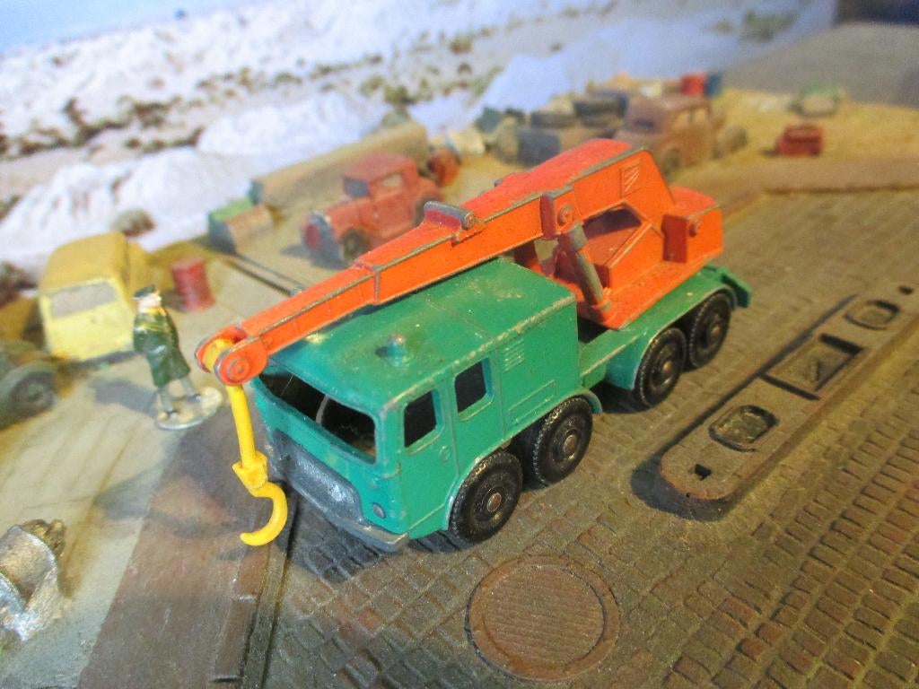 1:114 Faun 8-wheel Crane - Lesney Matchbox Nr.20C 1965 #1, Ophalen of Verzenden, Gebruikt, Bus of Vrachtwagen