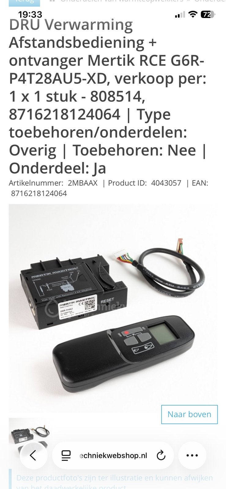 Dru ontvanger met afstandsbediening nieuw, Ophalen, Nieuw