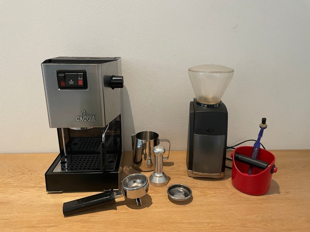gaggia classic, Ophalen, Espresso apparaat, Gemalen koffie, Zo goed als nieuw
