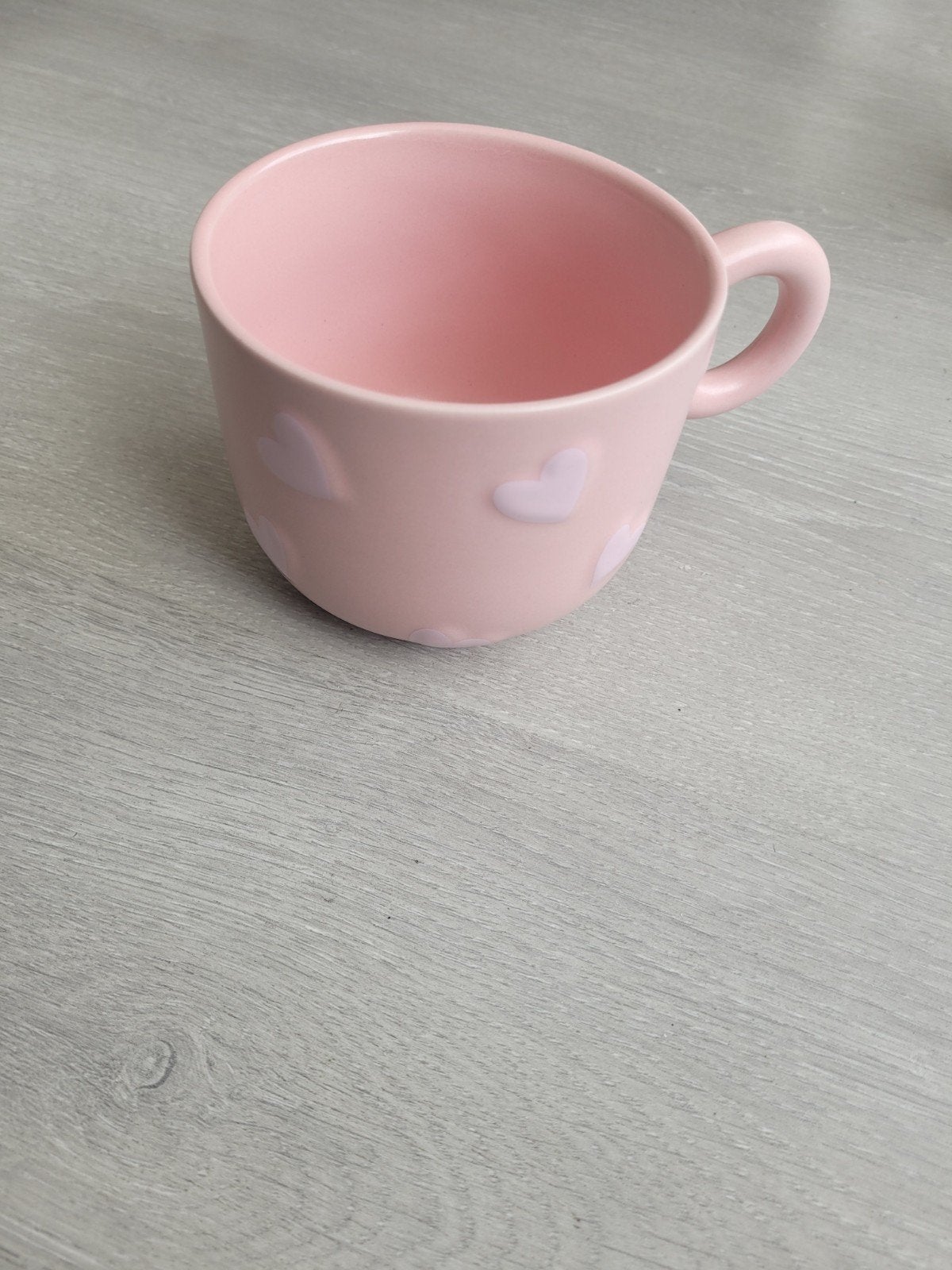 Rose soepkom / theemok groot met hartjes, Nieuw, Ophalen of Verzenden, Kom(men), Overige stijlen