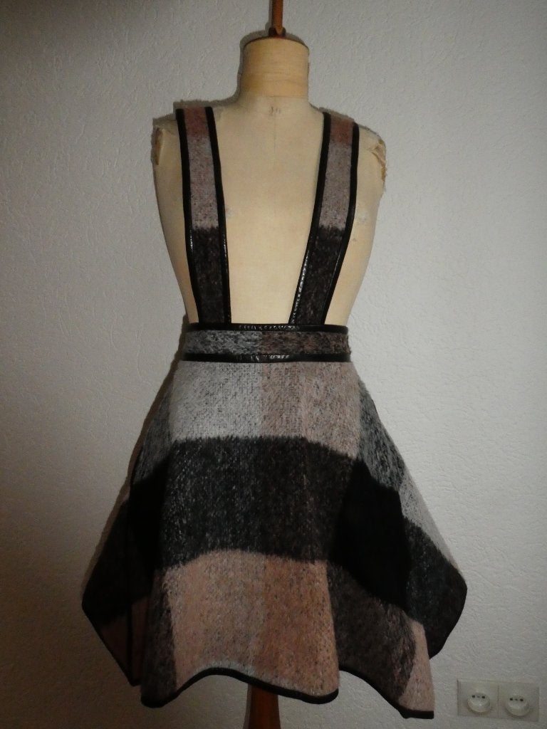 3.1 Phillip Lim mini rok maat 32 XXS asymmetrisch bretels, Zo goed als nieuw, 3.1 Phillips Lim, Maat 34 (XS) of kleiner, Boven de knie