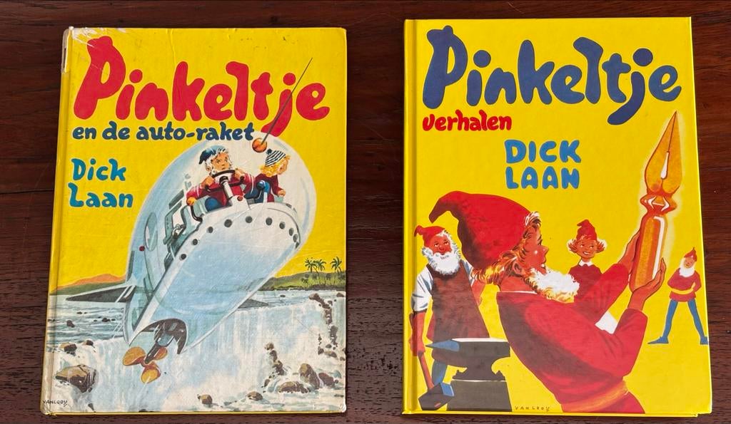 2 Vintage Pinkeltje boeken - Dick Laan (Hardcover), Ophalen of Verzenden, Gelezen, Dick Laan