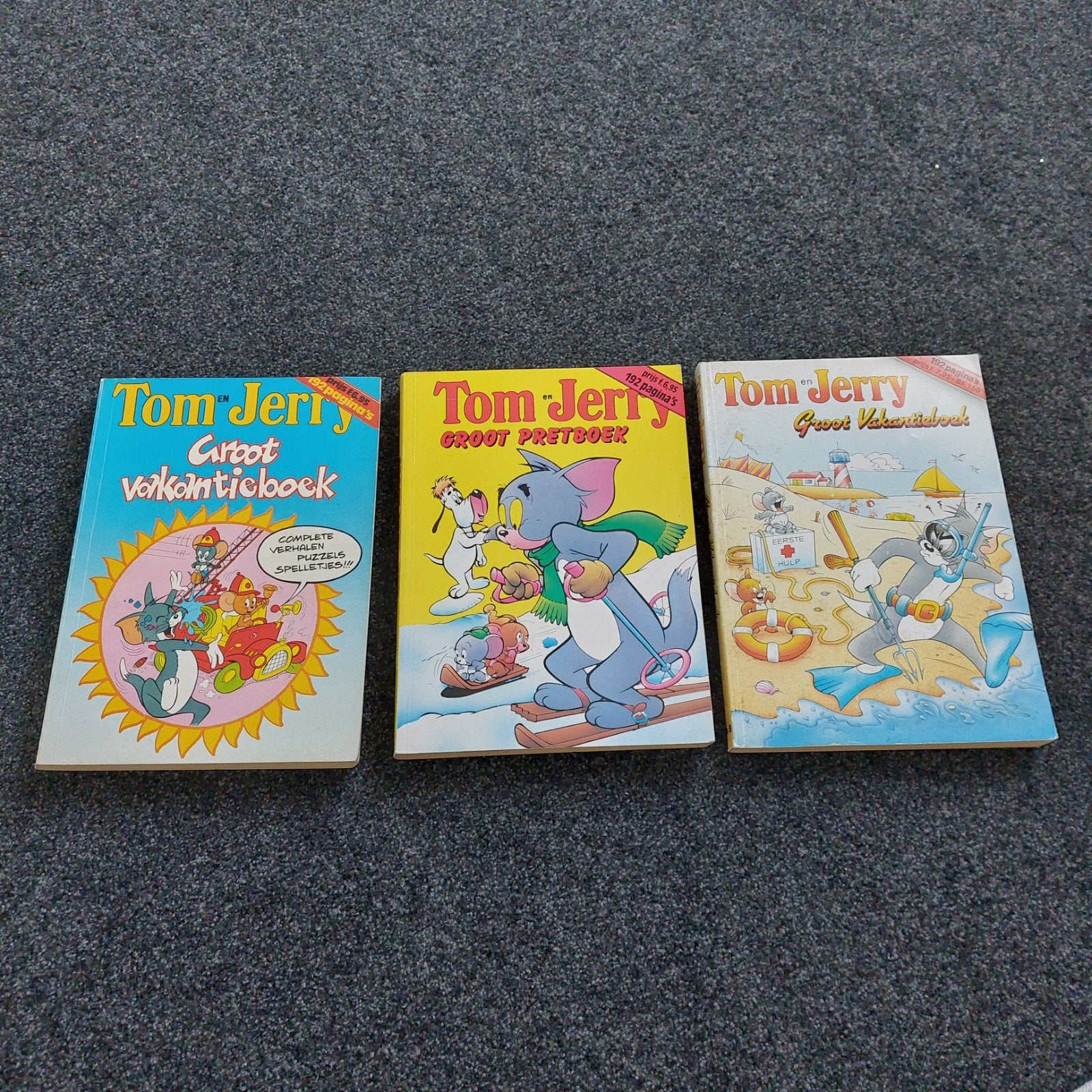 Tom en Jerry Groot Vakantieboek (3 boeken), Boeken, Ophalen of Verzenden, Gelezen, William Hanna, Joseph Barbera, Sprookjes