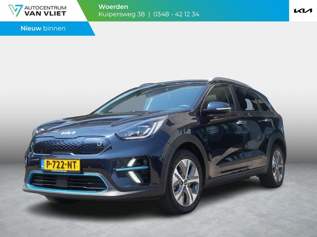 Kia e-Niro DynamicPlusLine 64 kWh | SOH 95,6 | Schuif/kantel, 12 maanden, Gebruikt, 1712 kg, Blauw