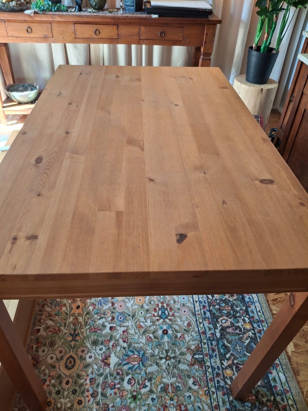 Ikea eettafel met 4 stoelen, Ophalen, Gebruikt, 100 tot 150 cm, 50 tot 100 cm