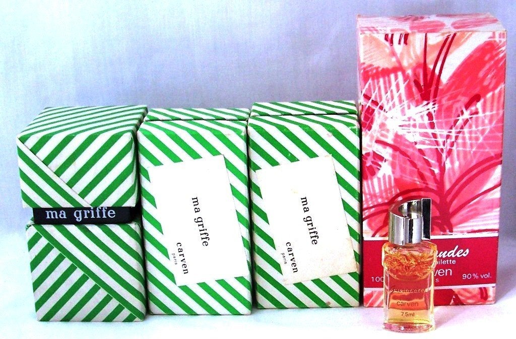 Vintage Carven parfum, Ophalen of Verzenden, Zo goed als nieuw, Overige typen, Gevuld