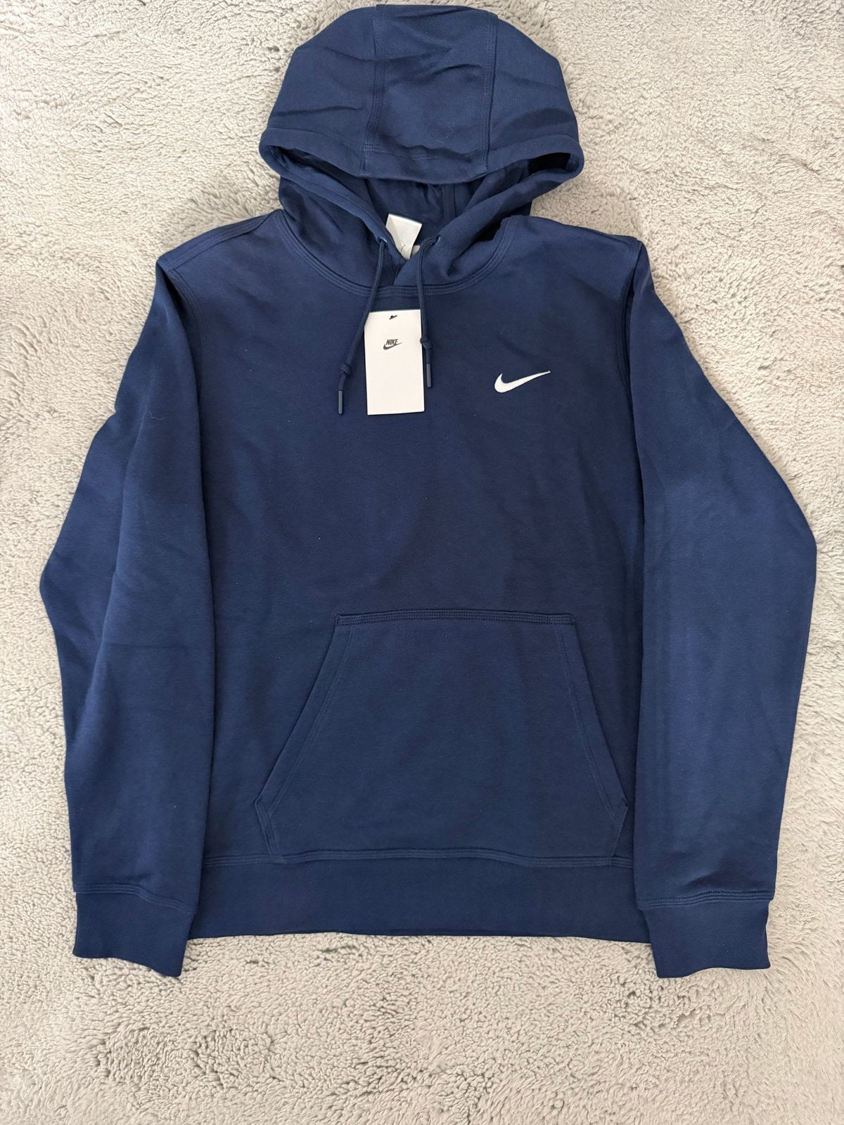 Nike Basic Blauwe Hoodie Maat Small - Nieuw met labels, Ophalen of Verzenden, Nieuw, Maat 46 (S) of kleiner, Blauw