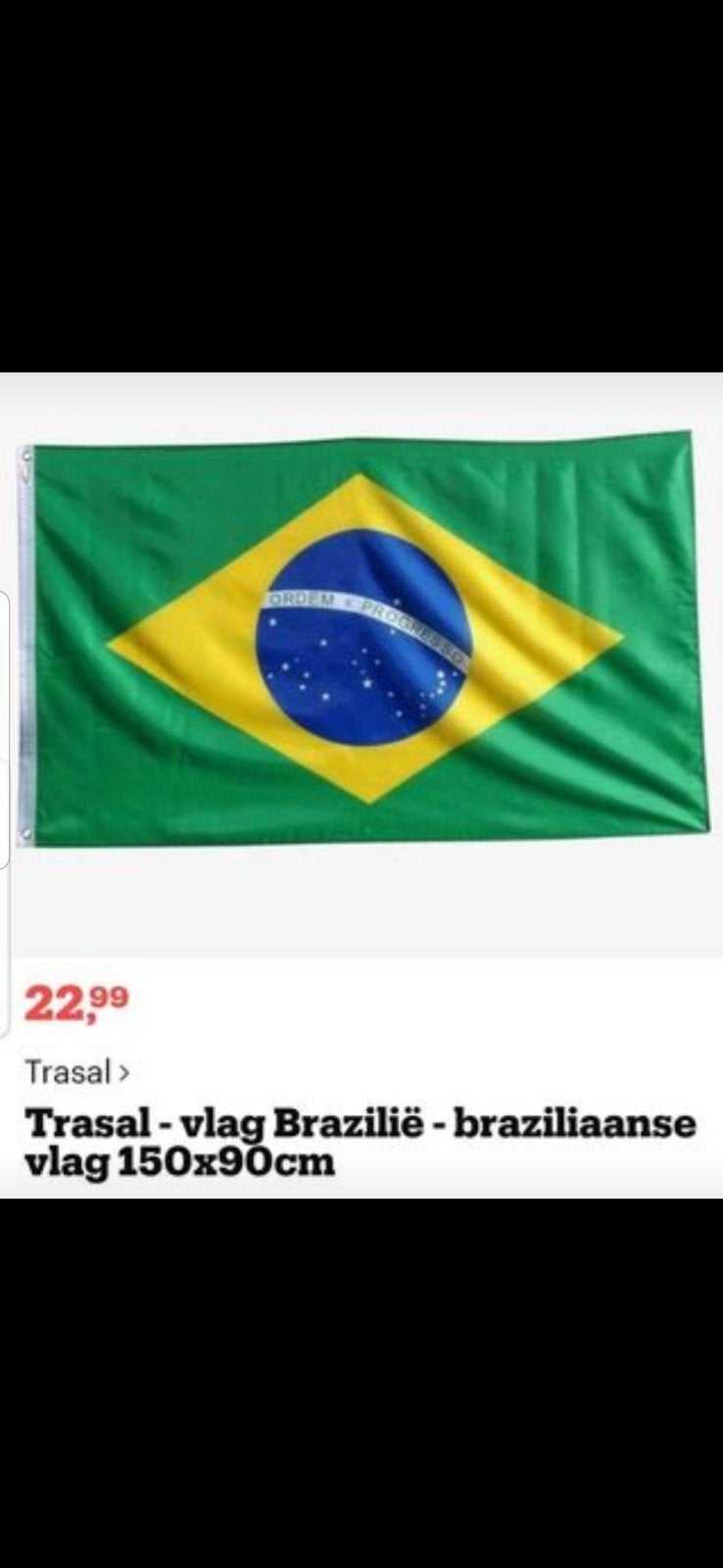 Nieuwe Braziliaanse vlaggen, Sport en Fitness, Ophalen of Verzenden, Nieuw, Eenlijns, Vlieger