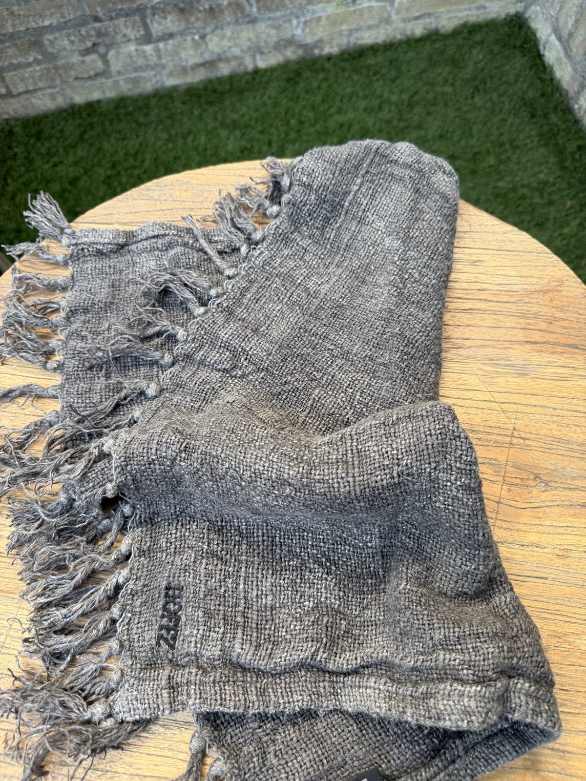 Hoffz Grijze Doek - decoratie, Ophalen, Overige merken, Gebruikt, Overige typen